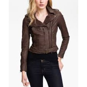 Kenna T Brown Leather Jacket